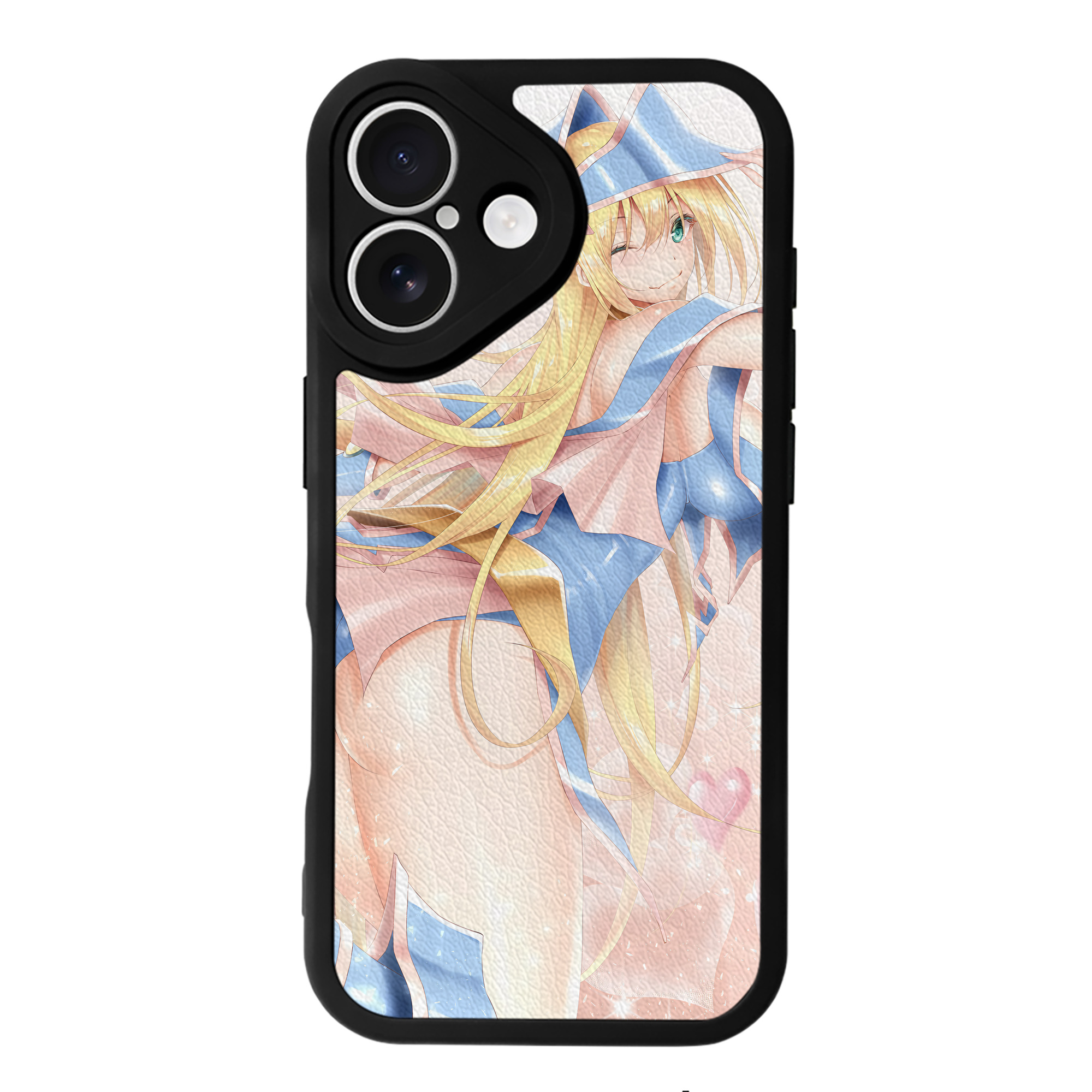 （画像用） 遊☆戯☆王 Yu-Gi-Oh! 【iPhone 16シリーズ対応】シリコンスマホケース（レザー調） 材質：シリコン